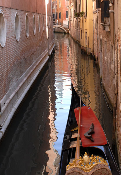 Gondola in a Quiet Canal