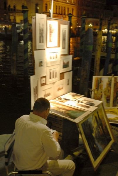 Artist along the Grand Canal