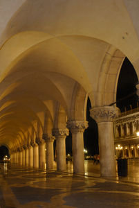 Ducale Palace Arch walkway looking towards Piazzale San Marco