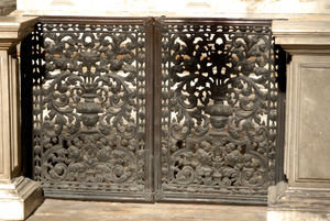 Wooden carved gate
