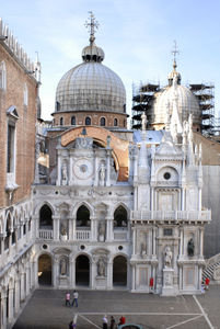 View of St. Marks Basilica and Ducale Courtyard