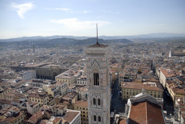 Beautiful town of Florence & Giotto's Bell Tower 
