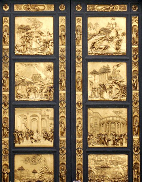The golden doors of the babistry