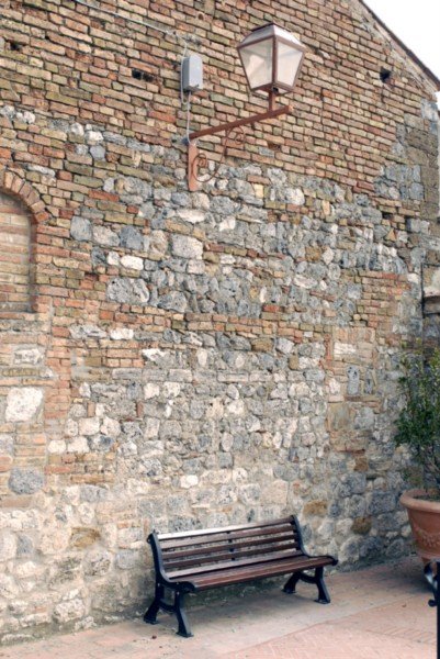 If walls could talk  & a bench to sit and contemplate what they would say