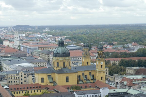 Frauenkirche view of Theatinerkirche