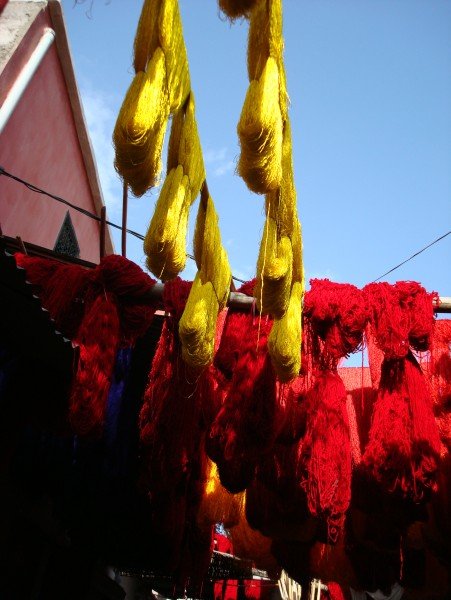 Wool in the dyers souk