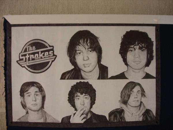 the drawing of the strokes
