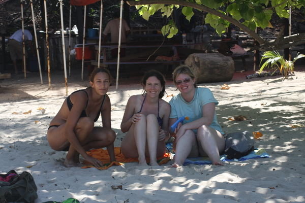 On the beach at Turtle Island