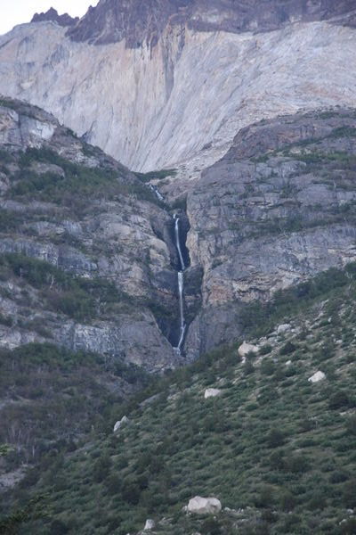 Glacial waterfall