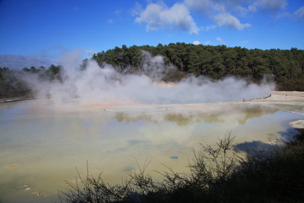 Steaming (stinking) thermal lake