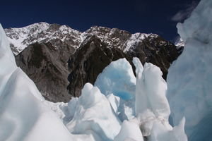 Ice and mountains