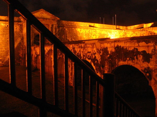 The fort at night