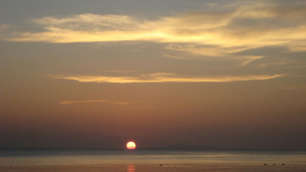 Sunset on Leela beach