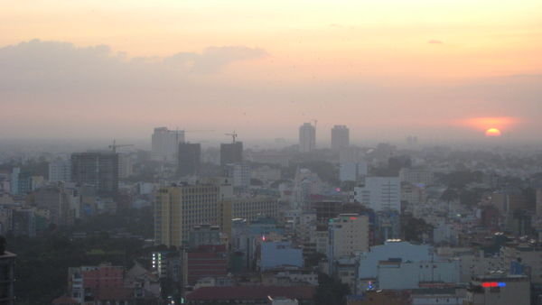 Saigon at sunset