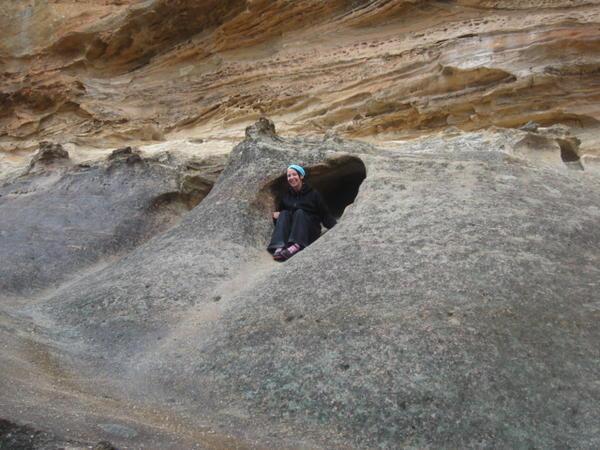 me. in the wind-eroded cave.