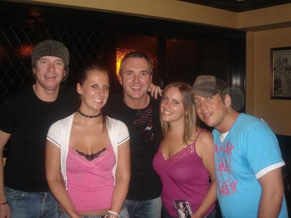 me, lucy and karl kennedy with his band!!!!