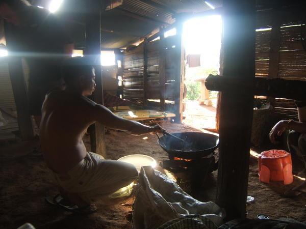 Cooking in the village