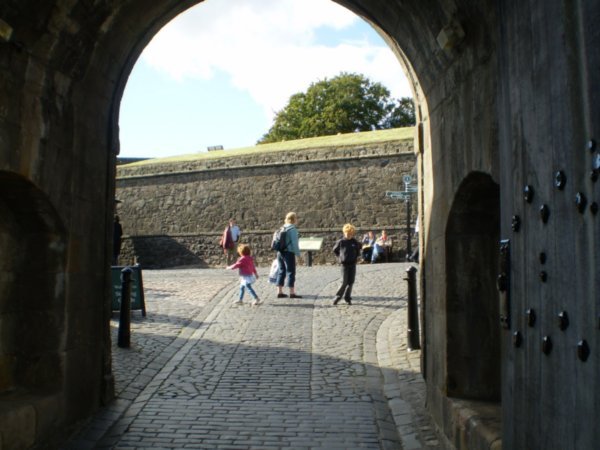 Going into Stirling Castle
