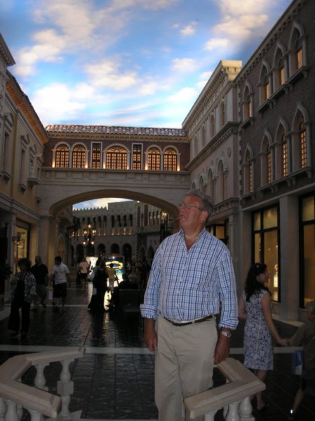 Dad inside The Venetian