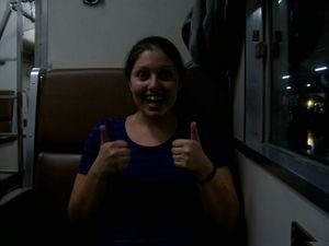 Cordy on the sleeper to Chiang Mai