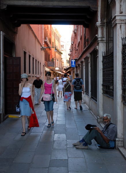 A typical street in Venice