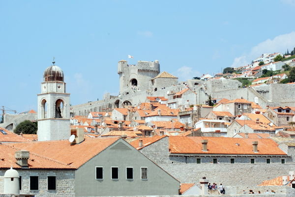 Dubrovnik from atop the city walls