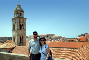 Us on the city walls just above the Stradun