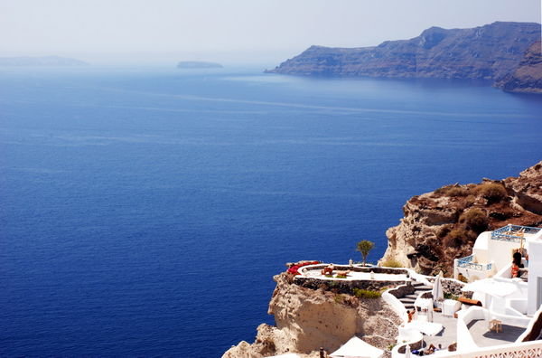 Oia - looking out over the caldera