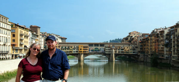 Us with Ponte Vecchio in the background