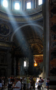 A Little God Light Illuminating Sarah Inside St. Peter's Basilica