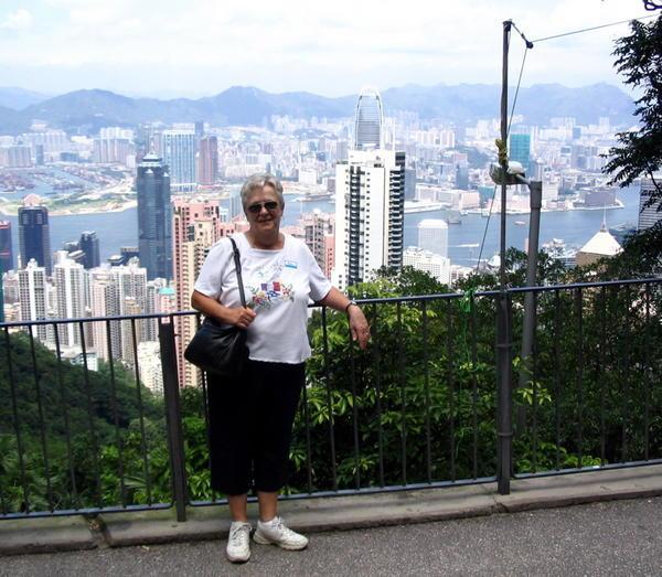 Marg on Victoria Peak, Hong Kong