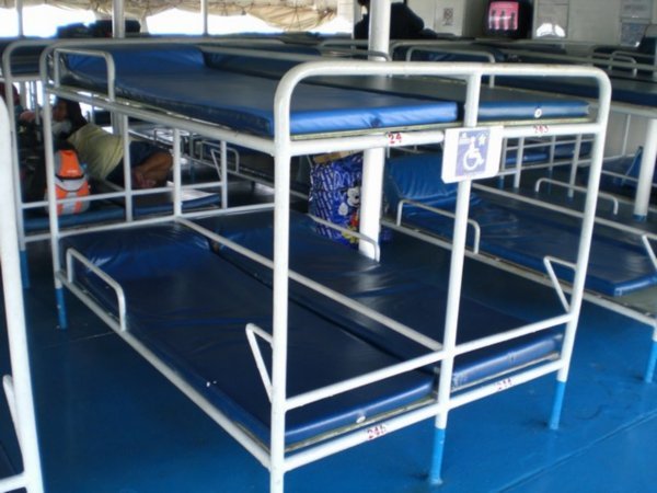 Overnight boat's prison beds