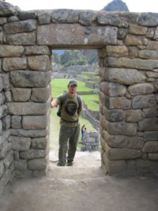 Dale in an Inca doorway