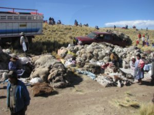 Market that held us up on our way to Puno