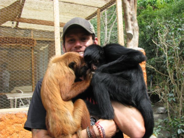 Dale and 2 monkey friends!