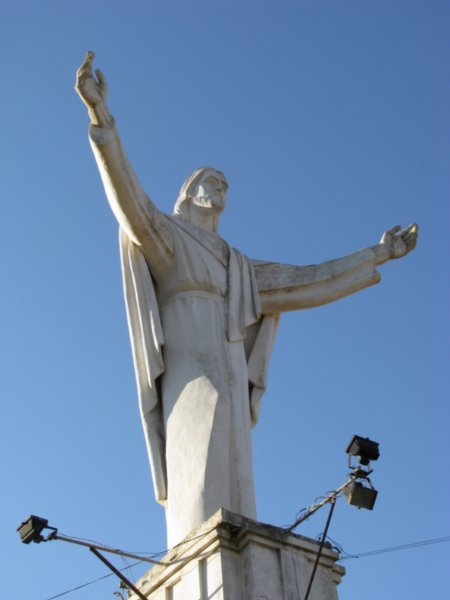 Jesus statue in Vallagrande