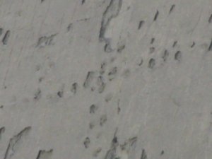 Up close footprints