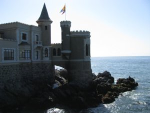 A seafront castle!