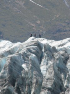 People on Fox Glacier