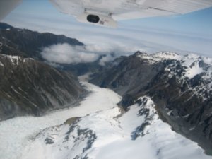 Fox Glacier from the plane