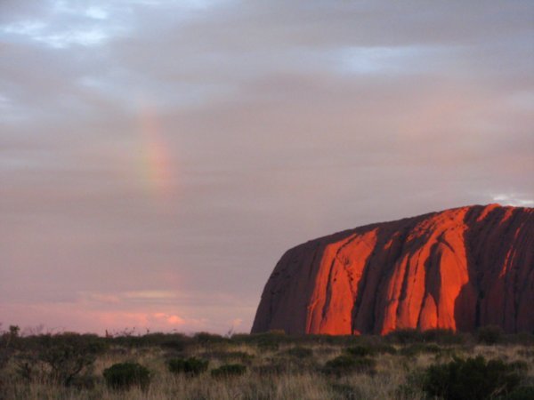 Uluru and the rainbow