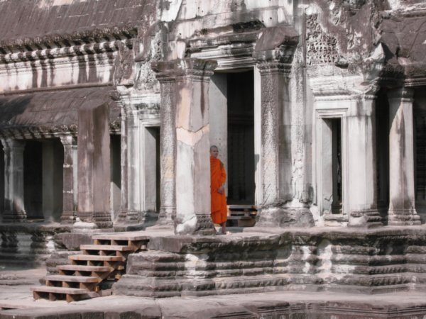 Monk in Angkor Wat