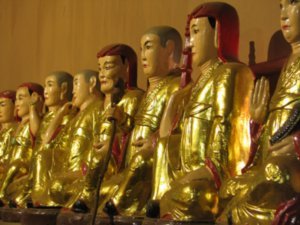 Golden Buddas in the Pagoda
