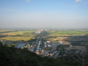 View of Chau Doc from the top of Sam Mountain