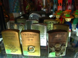 Lighters in the museum shop