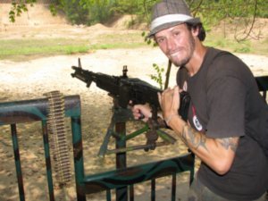 Dale and a M60 machine gune