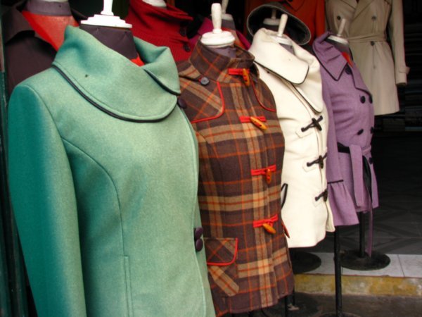 Jackets in the tailors