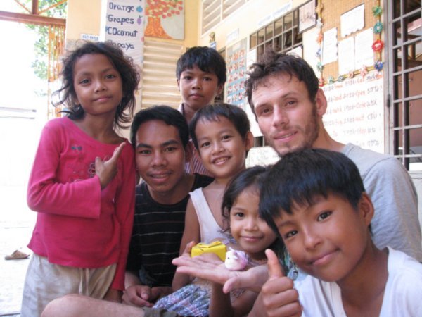 Dale with CCH kids