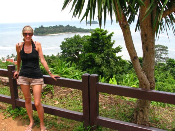 Sophie at a lookout point on Ko Chang