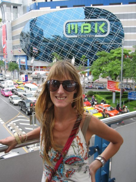 Sophie outside MBK shopping centre